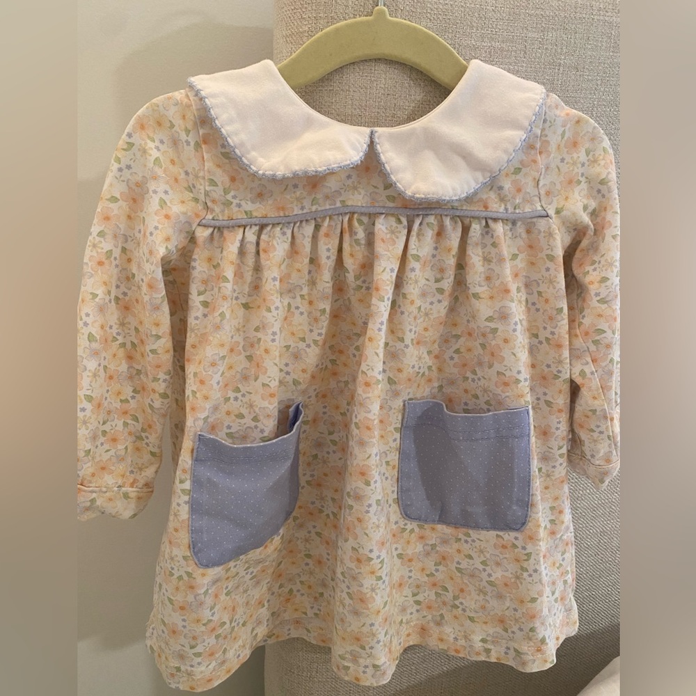 Stitchy Fish flower pocket dress